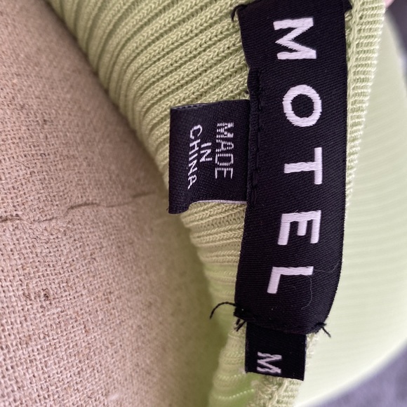 MotelRocks Green Button Minidress - Picture 4 of 4